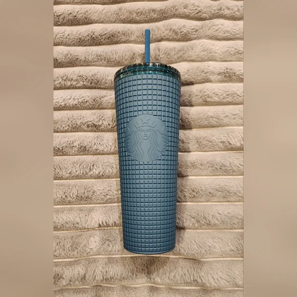 Starbucks  Studded Teal Tumbler 24oz. "Soft Touch" - Picture 2 of 4